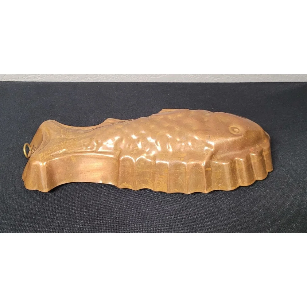 Vintage 1970s Bluebird Canadian-made Copper Fish Mold or Wall Hanging Decor